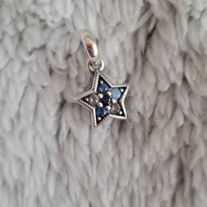 Pandora bright star crystal necklace pendant